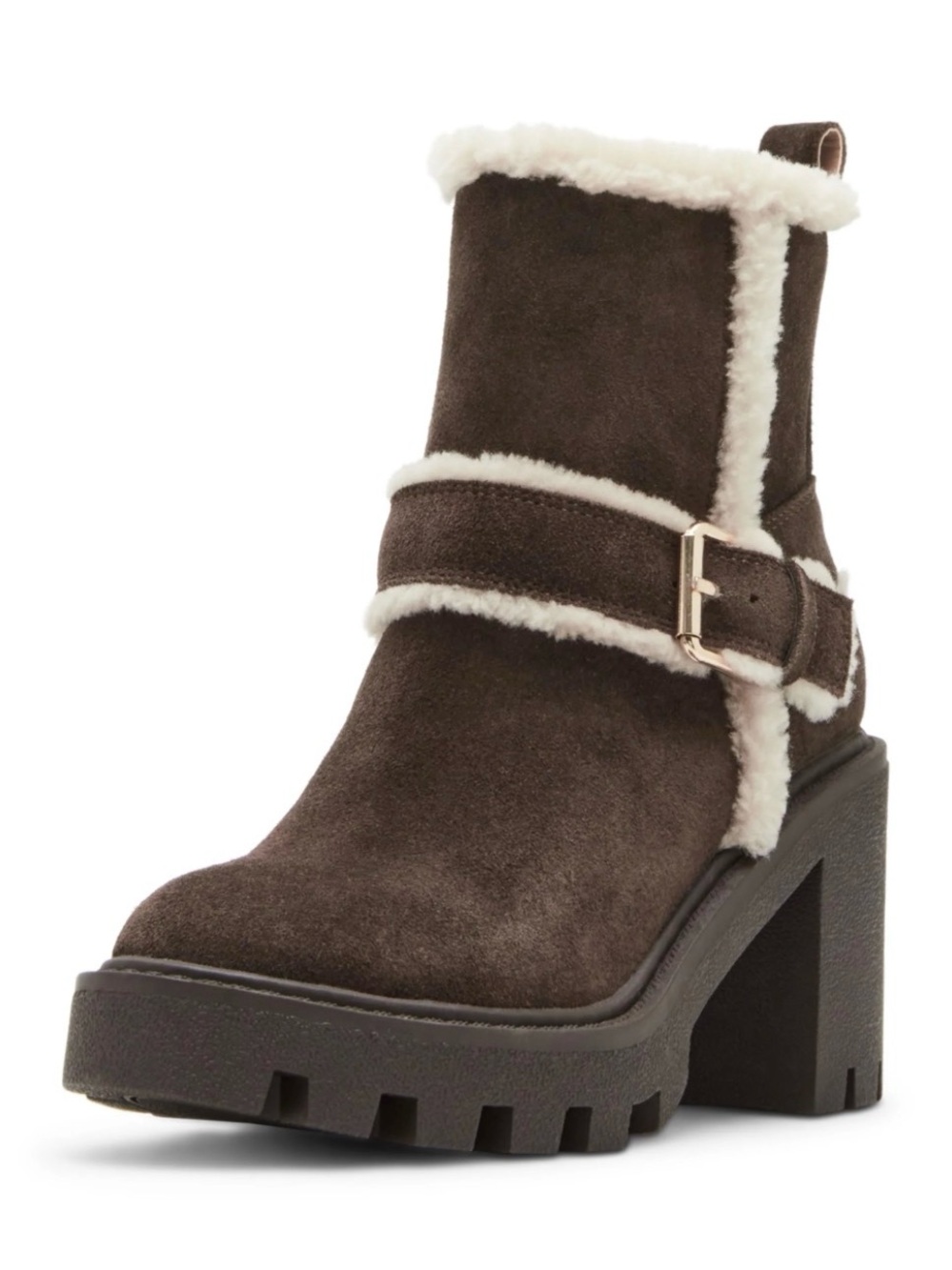 Blondo Waterproof Faux-Shearling Lug Sole Ankle Boots - Brand New Without. Box